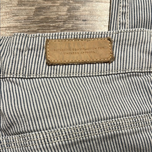 L.O.G.G. H&M Blue/White Striped cropped straight leg Jeans Size 10 - Picture 10 of 11